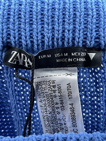 m Beden mavi Renk Zara Midi Etek %70 İndirimli.