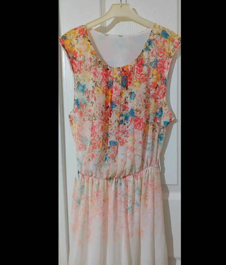 Bohem Çok Renkli Uzun Elbise - Görsel 2