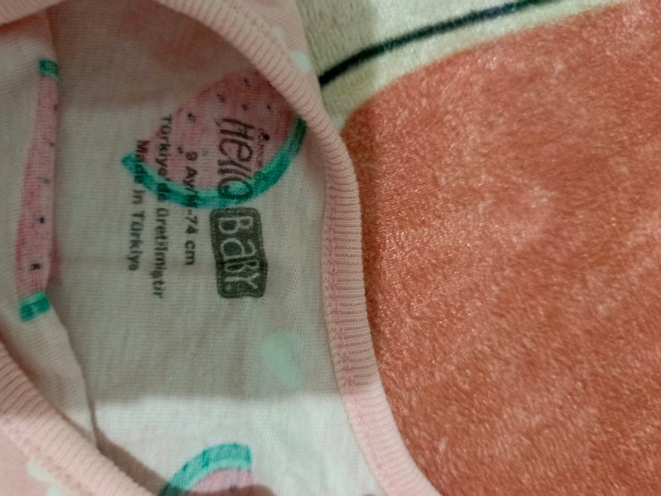 Karpuz Desenli Pembe Tulum - Görsel 2