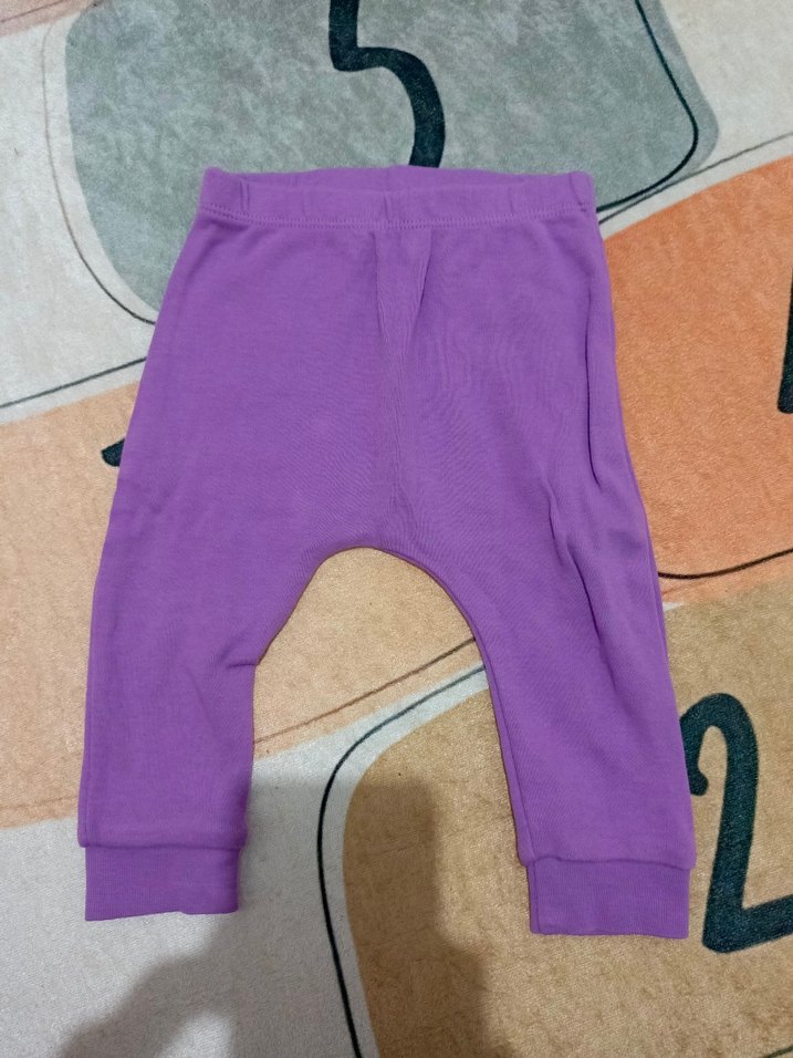 Kız Bebek Mor Kısa kollu takım - Görsel 3