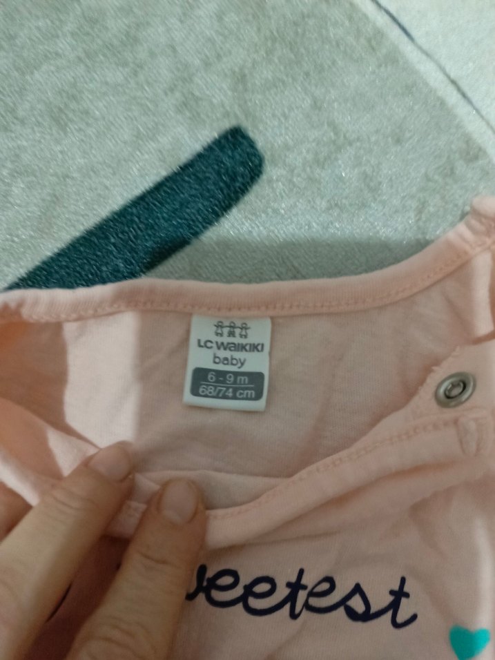 Pembe Bebek Kız Kısa Kollu Takım - Görsel 4