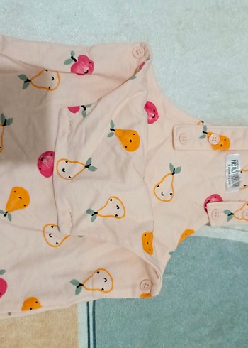 Düğmeli Çok Renkli Bebek Kız Tulum - Görsel 2