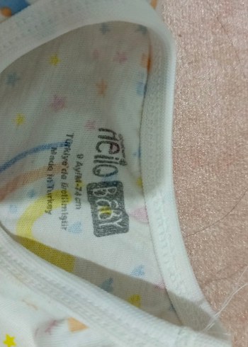 Bebek Kız Renkli Gökkuşağı Desenli pijama Takımı - Görsel 4