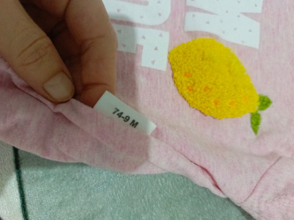 Pembe Kız T-shirtü Fırfırlı ve Baskılı - Görsel 2