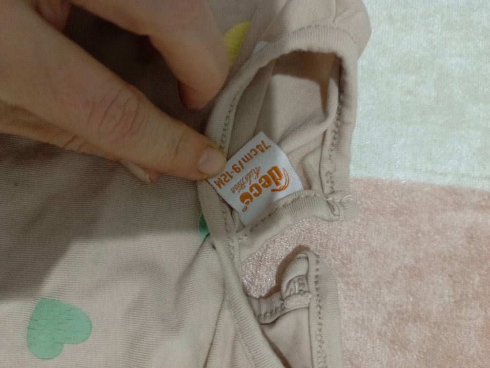 kısa Kollu Düğmeli Bebek Kız Takımı - Görsel 2