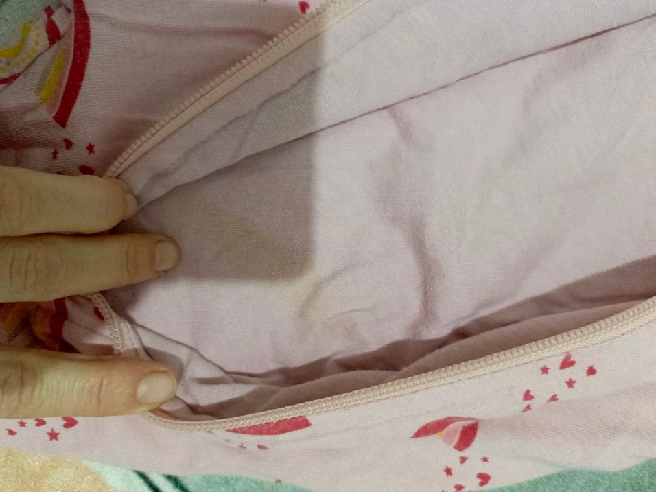 Pembe Bağlama Desenli Fermuarlı Bebek Tulum 1.6 togg - Görsel 2