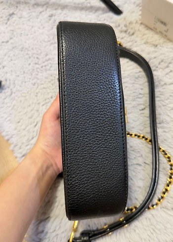 Beden siyah Renk Zincir Detaylı Siyah Deri Kadın Çanta