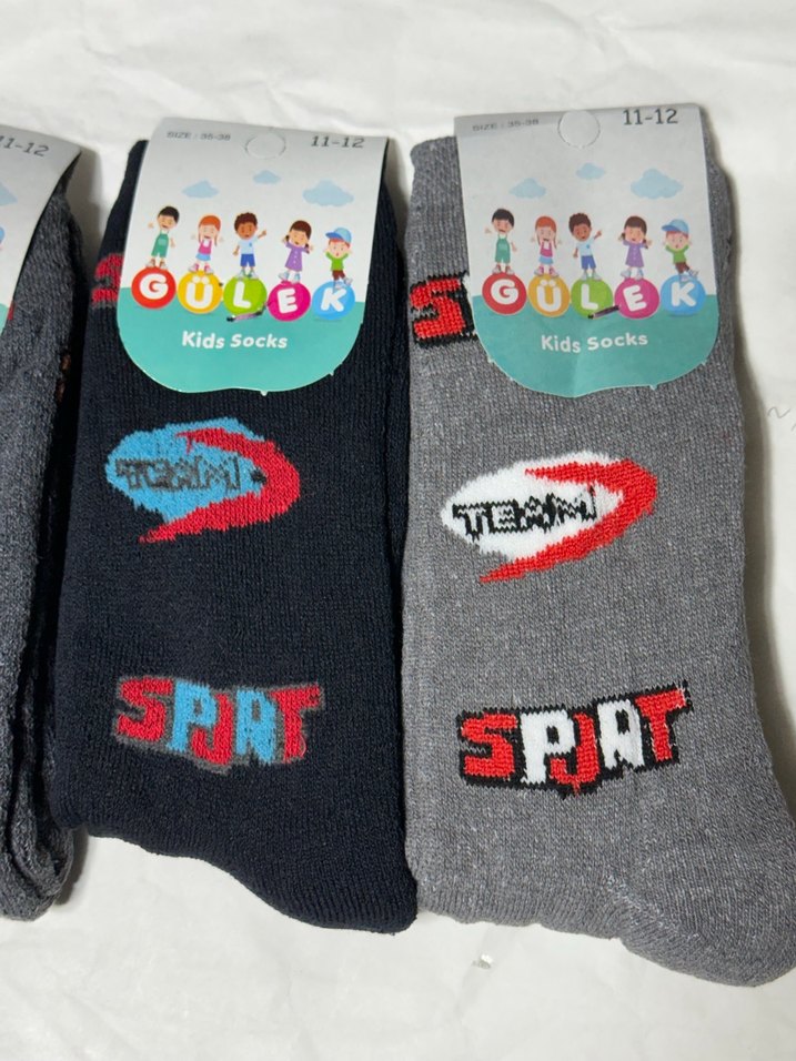 4lü havlu çocuk çorap - Görsel 2