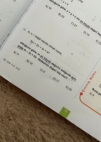 Üç dört beş tyt matematik kitabı