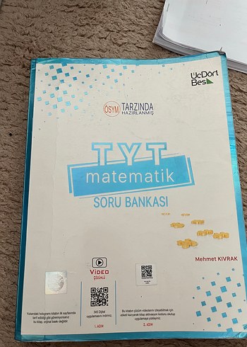 Üç dört beş tyt matematik kitabı