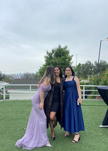 Mor Drapeli Uzun Straplez Kadın Abiye Elbise - Görsel 2