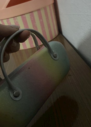 Pastel Renkli Parlak Mini Clutch Çanta - Görsel 4