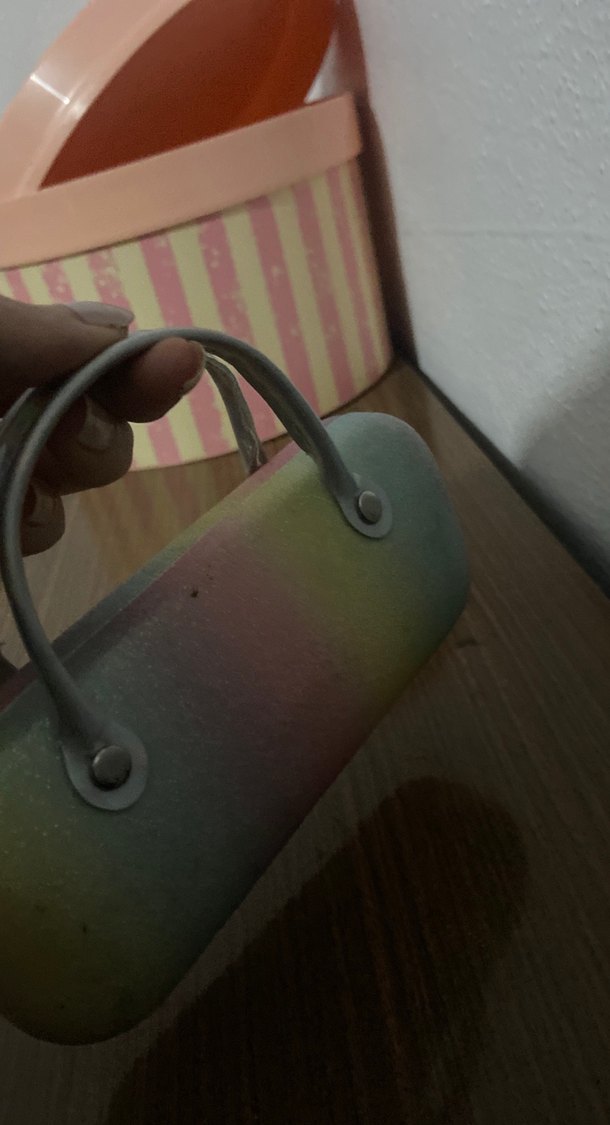 Pastel Renkli Parlak Mini Clutch Çanta - Görsel 4