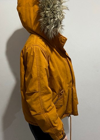 Kahverengi Sıcak Astarlı Kadın Mont - Görsel 4