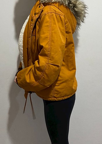 Kahverengi Sıcak Astarlı Kadın Mont - Görsel 3