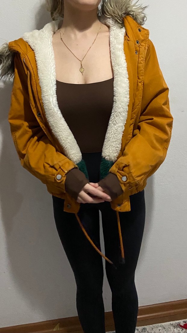 Kahverengi Sıcak Astarlı Kadın Mont - Görsel 2