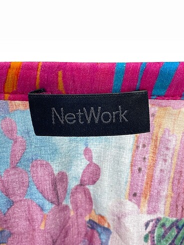 38 Beden pembe Renk Network Kısa Elbise %70 İndirimli.
