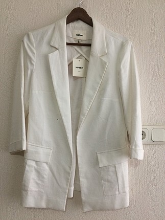 Beyaz blazer ceket
