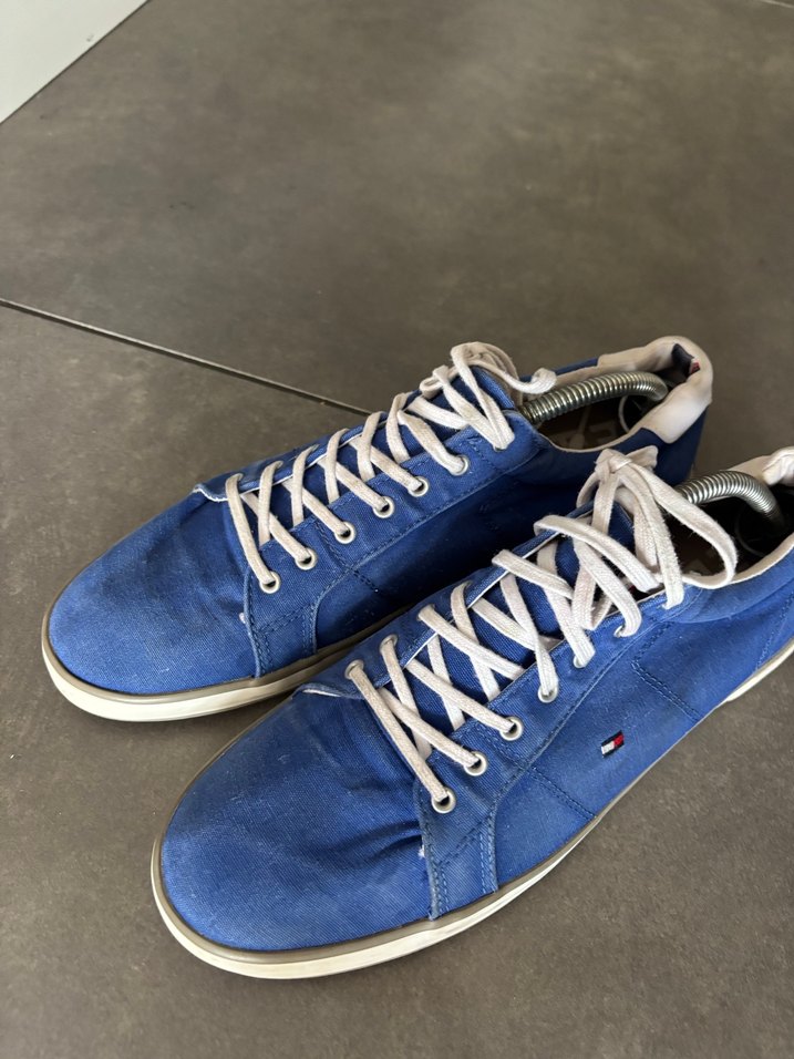 Tommy Erkek Mavi Denim Spor Ayakkabı - Görsel 2