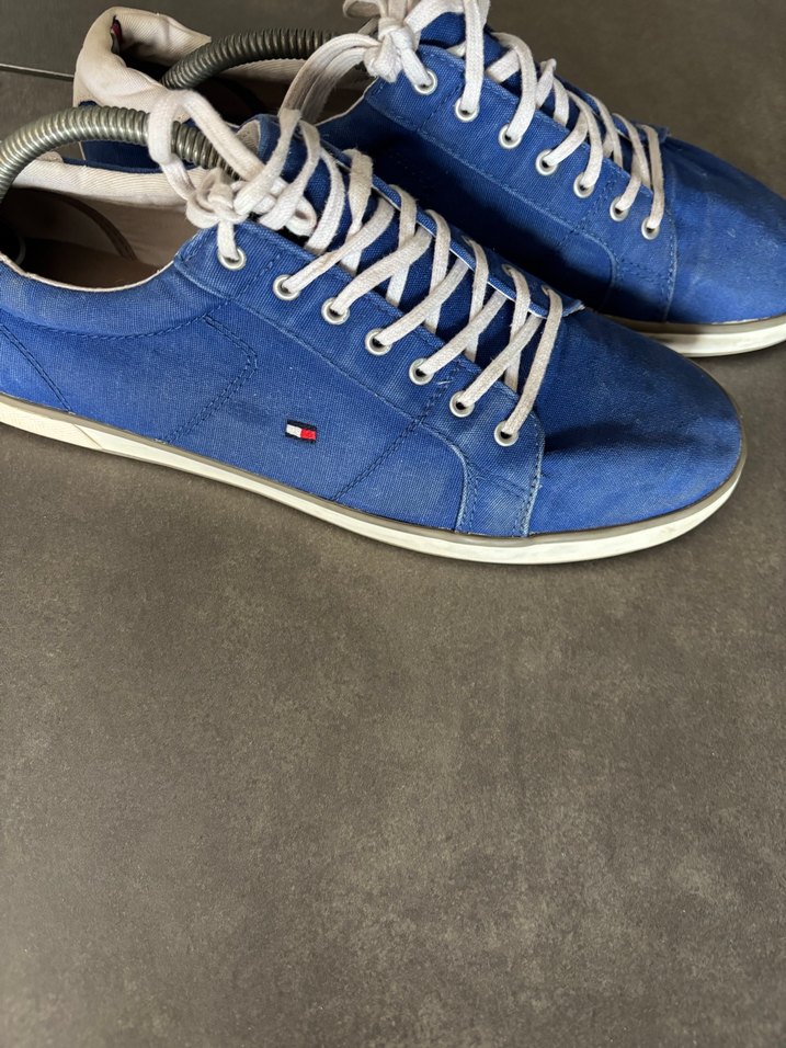 Tommy Erkek Mavi Denim Spor Ayakkabı - Görsel 3