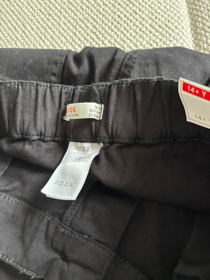 Erkek Siyah Kemerli Denim Pantolon - Görsel 3