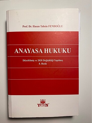 Anayasa Hukuku Hasan Tahsin Fendoğlu