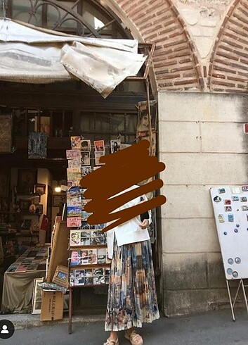 diğer Beden Aybikestil Piliseli Desenli Etek