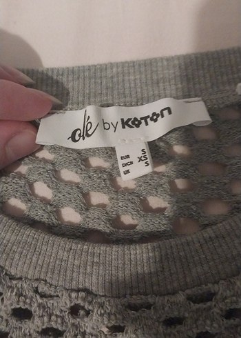 Gri Örgü Kadın Uzun Kollu Salaş Kazak - Görsel 2