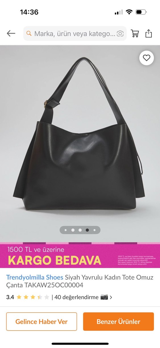 Trendyolmilla Shoes Siyah Yavrulu Kadin Tote Omuz
Çanta - Görsel 2