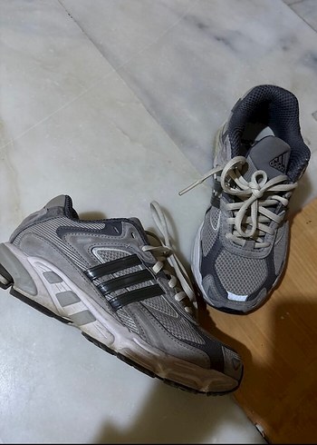 Adidas Gri Bağcıklı Kadın koşu Spor Ayakkabı - Görsel 6