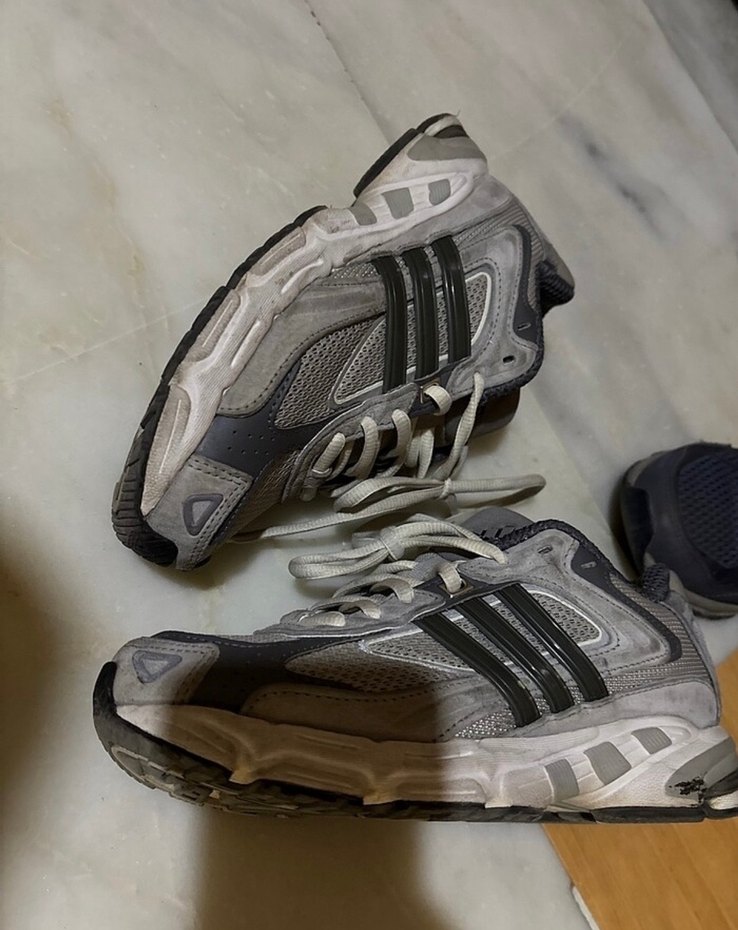 Adidas Gri Bağcıklı Kadın koşu Spor Ayakkabı - Görsel 5