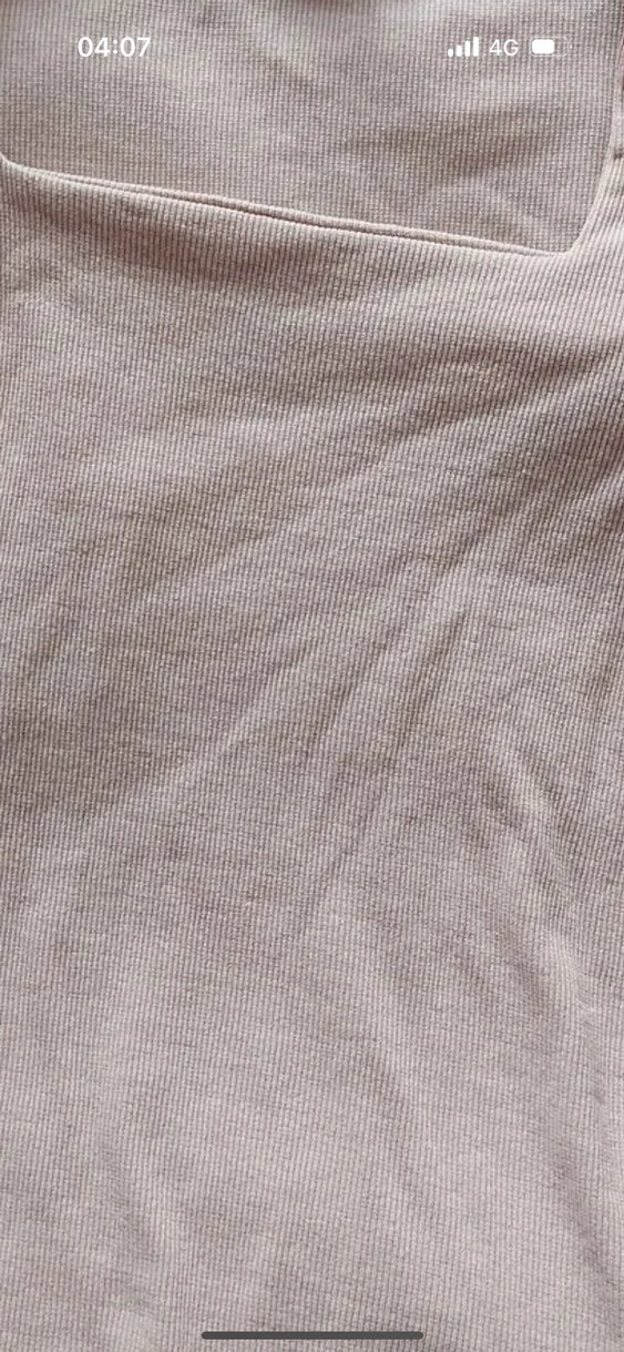 Kadın Krem Kare Yaka Fitilli Bluz - Görsel 5