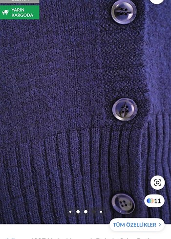 Mixray6927 Kadin Yumusak Dokulu Salas Basic Triko Hirka Lacivert - Görsel 4