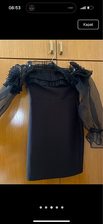 Siyah mezuniyet elbisesi - Görsel 3