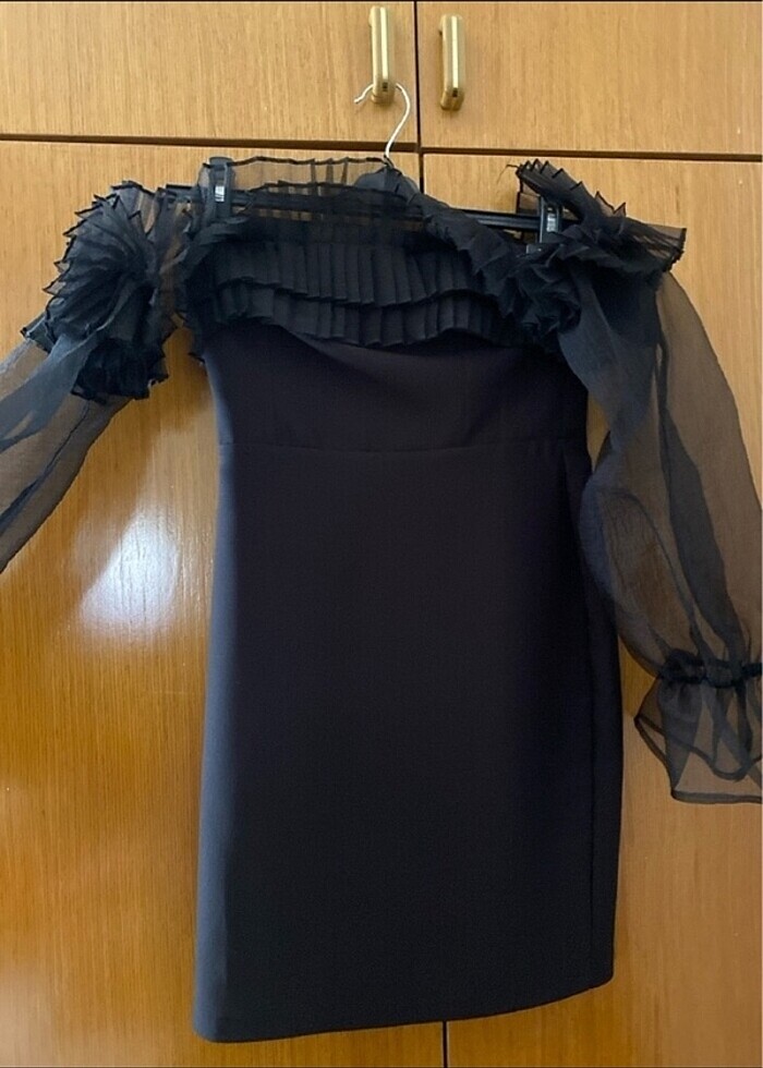 Siyah mezuniyet elbisesi - Görsel 3