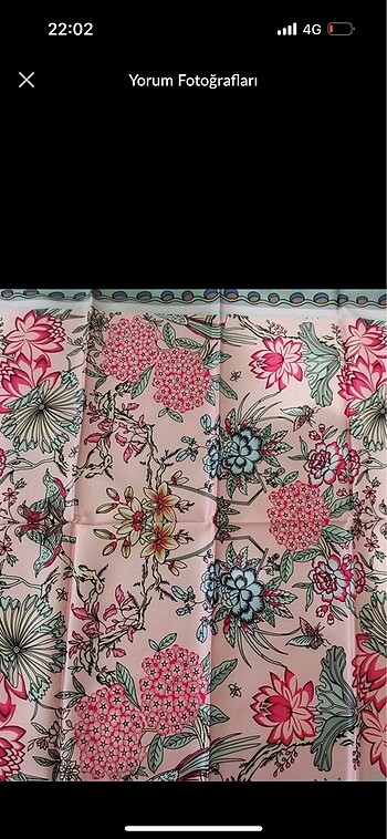  Beden DSCARF ÇIÇEK DESENLI FULAR