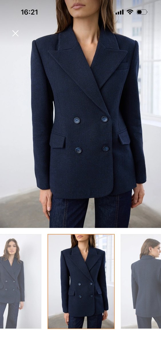 Trendyolmilla Lacivert Kaşe Balıksırtı
Fitted/Blazer Ceket - Görsel 3