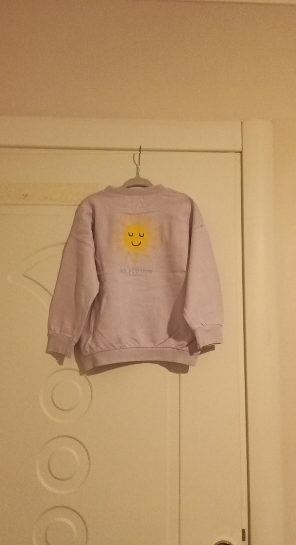 erkek çocuğu için baskılı bej sweatshirt - Görsel 3