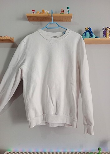 erkek beyaz sweatshirt 