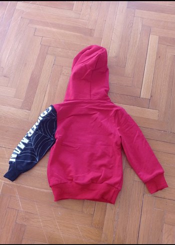 Erkek Çocuk Spiderman Kapüşonlu Fermuarlı Sweatshirt - Görsel 2