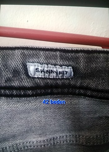 42 Beden gri Renk Gri Regular Fit Erkek Kot Pantolon Zara Beden 42