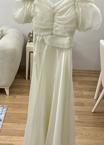 KREM RENGİ ÇOCUK ABİYE - Görsel 2