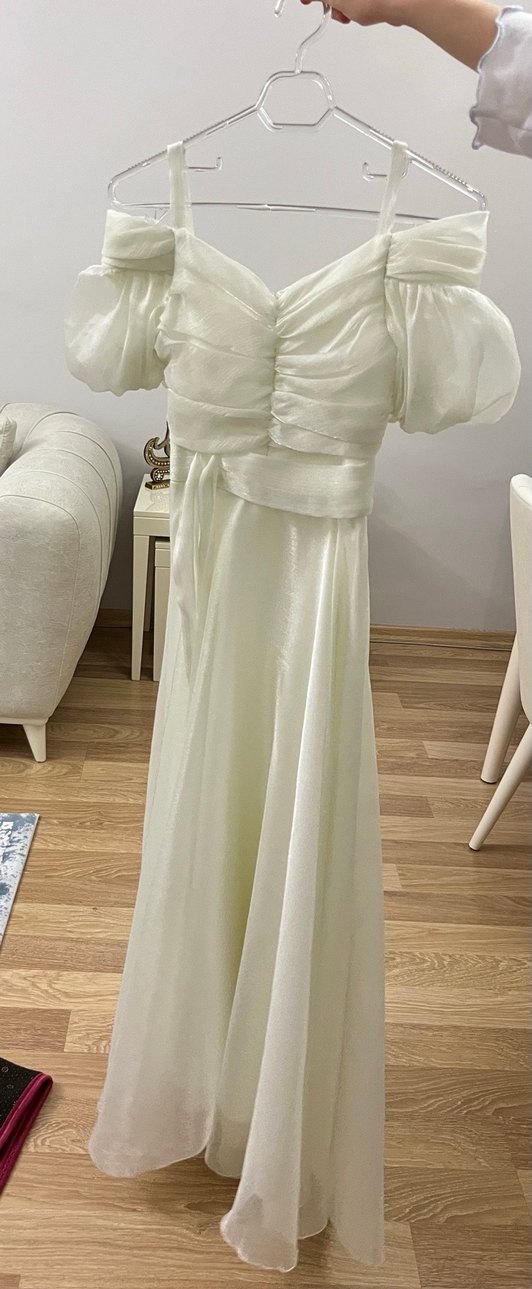 KREM RENGİ ÇOCUK ABİYE - Görsel 2