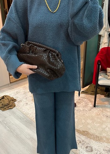 Kadın Örme Denim Takım - Görsel 3