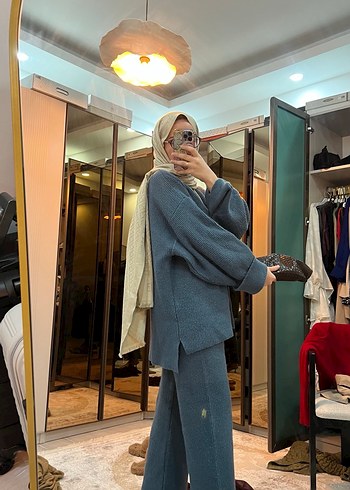 Kadın Örme Denim Takım - Görsel 2