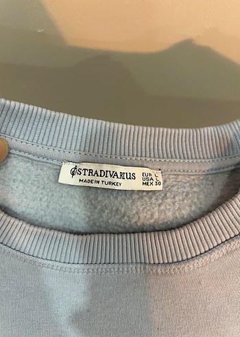 Mavi Baskılı Kadın Sweatshirt - Görsel 5