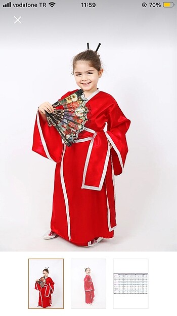 Diğer Çocuk Japon kimono kostüm
