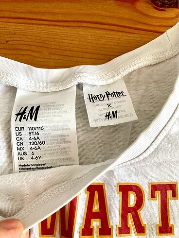 5 Yaş Beden çeşitli Renk H&M markalı pijama takımı