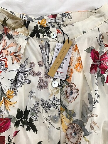 Zara Stradivarius çiçek desenli etek