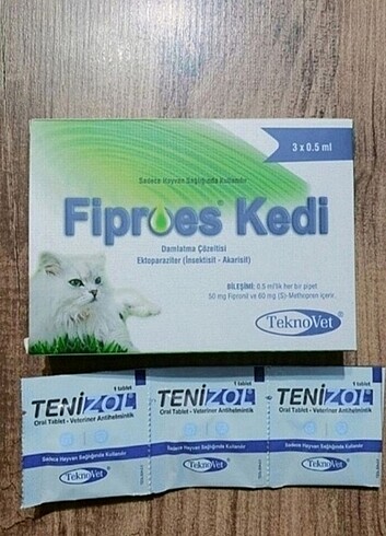 Kedi iç dış parazit